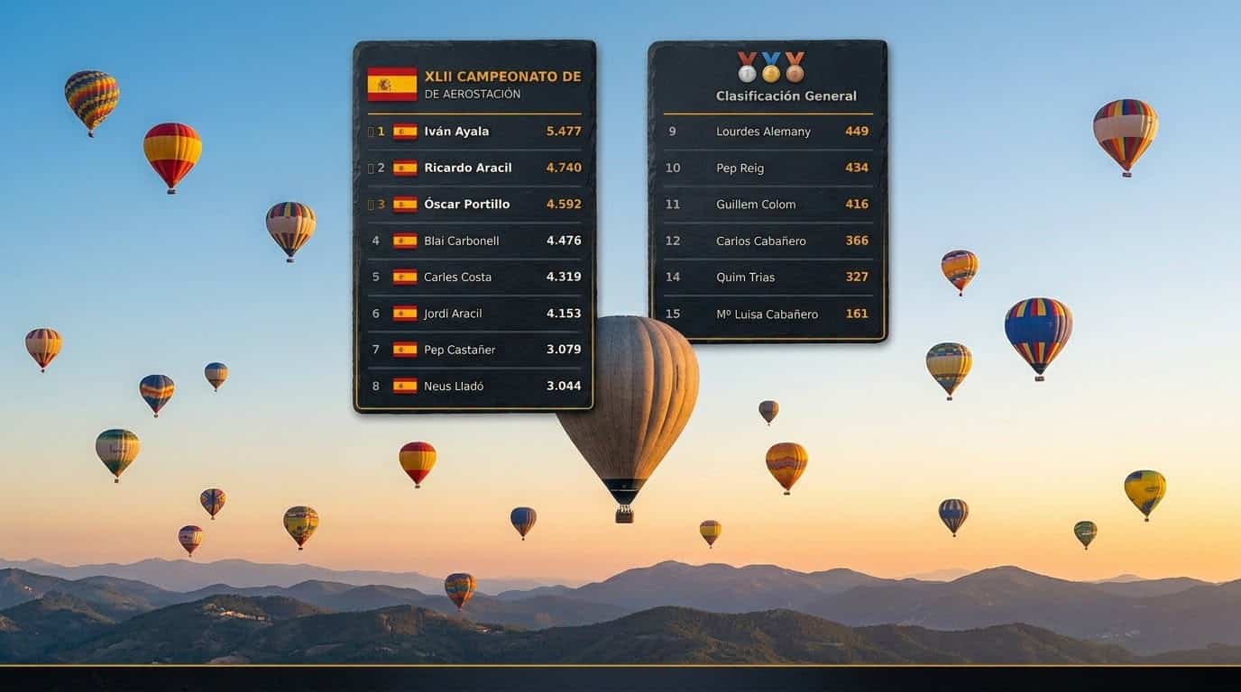 Iván Ayala lidera en casa el Campeonato de España de Aerostación 2