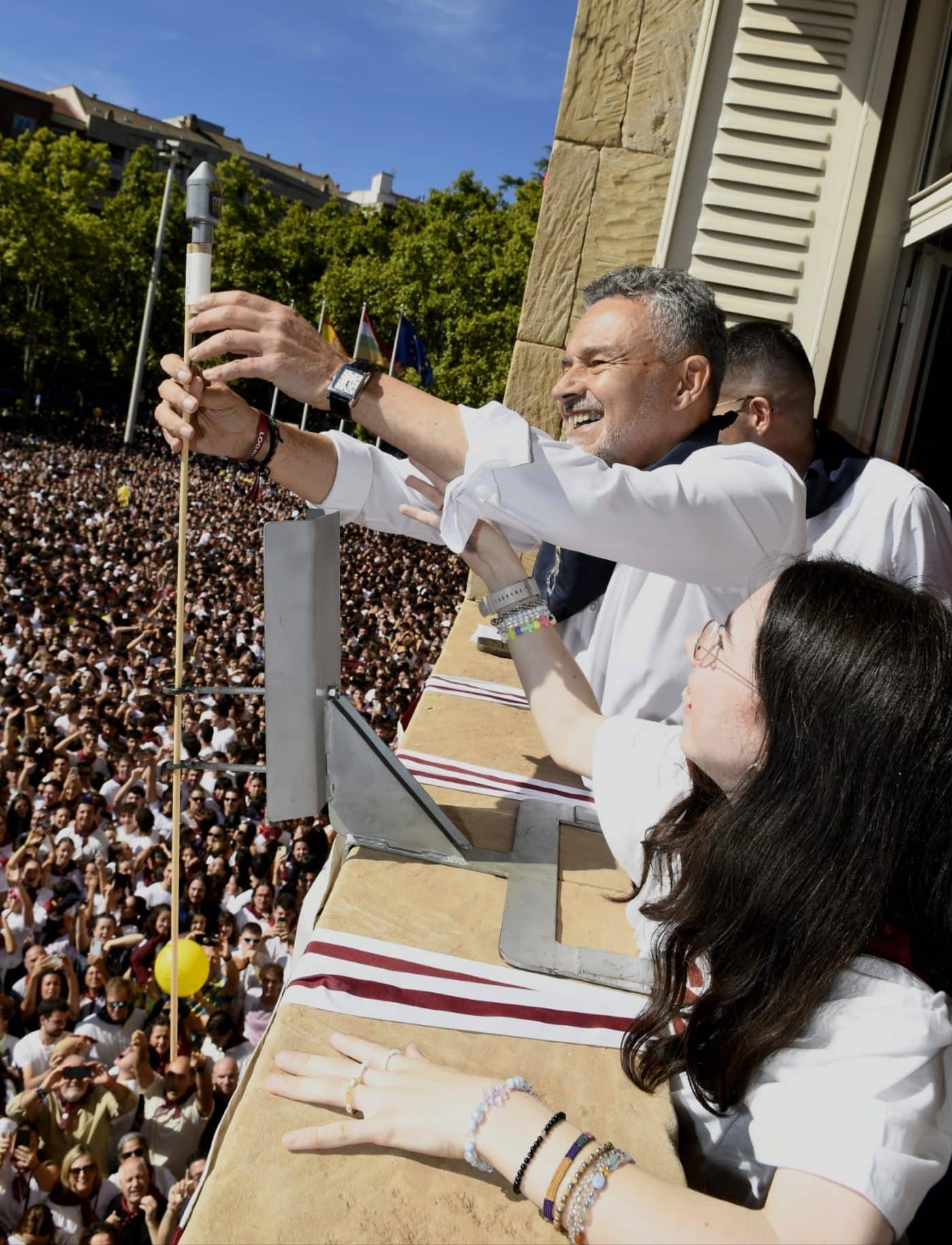 El cohete prende la fiesta en Logroño: San Mateo ya está en marcha 1 El cohete prende la fiesta en Logroño: San Mateo ya está en marcha 1