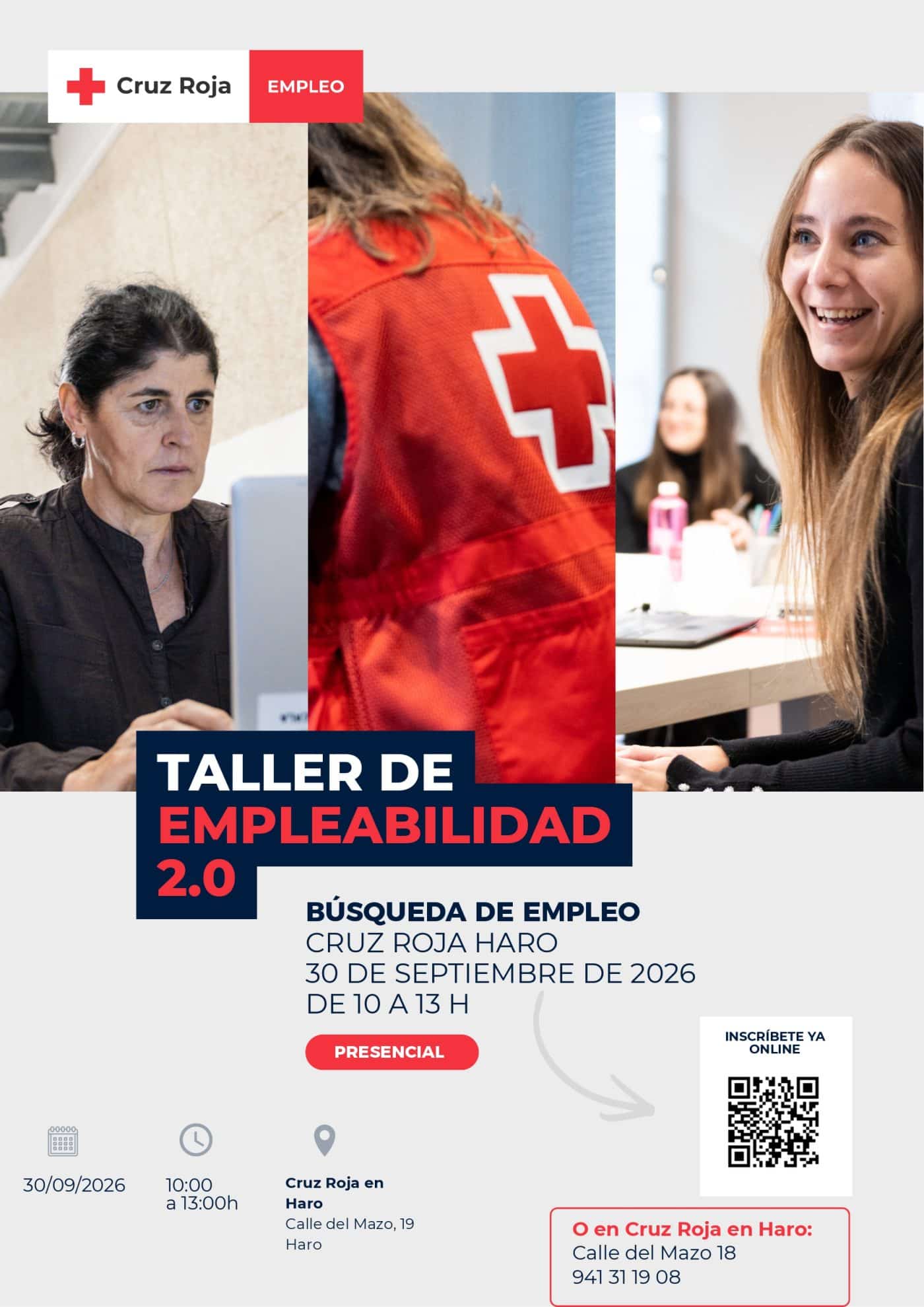 Cruz Roja organiza en Haro un taller para mejorar la búsqueda de empleo con herramientas digitales 1 Cruz Roja organiza en Haro un taller para mejorar la búsqueda de empleo con herramientas digitales 1