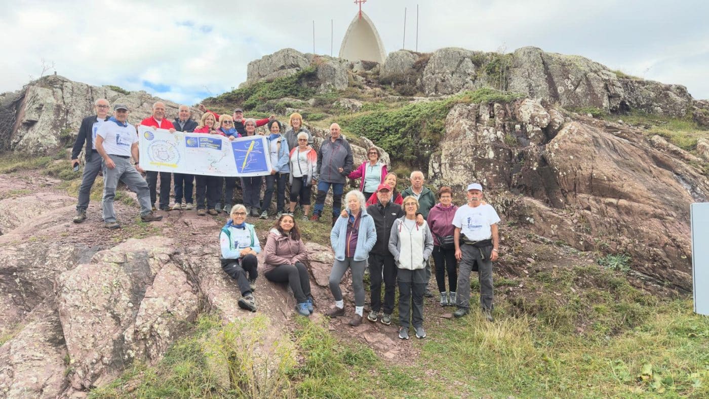 Unos 22 peregrinos de la asociación de Haro y Rioja Alta recorren el Camino Aragonés 1