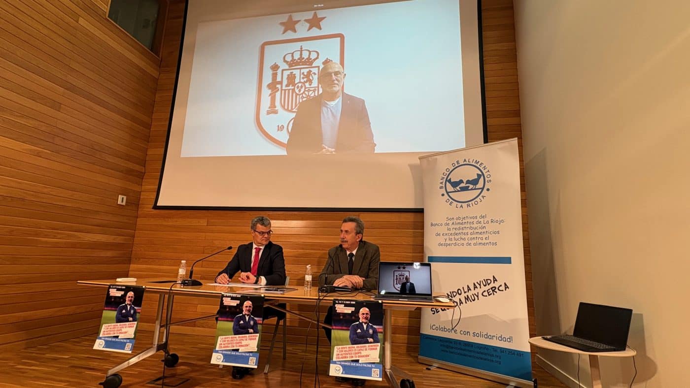 Luis de la Fuente apadrina la Gran Recogida de Alimentos de La Rioja 1