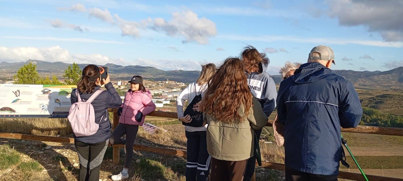 Más de una veintena de personas participa en el paseo saludable entre viñedos por el entorno de Haro 3